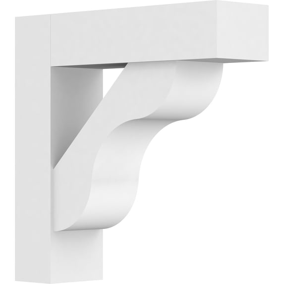 5"W X 18"D X 18"H Standard Carmel Architectural Grade Pvc Bracket With Block Ends