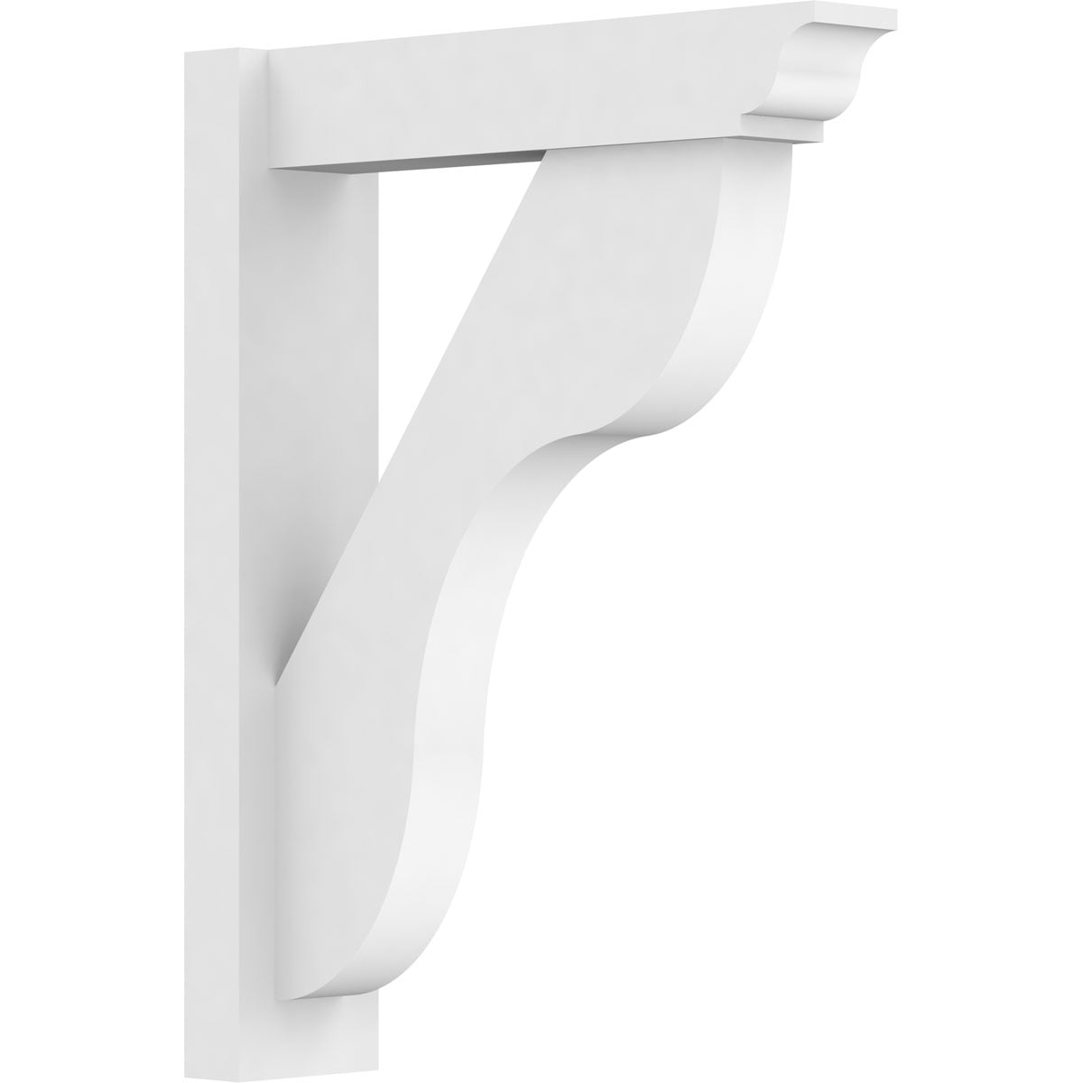 5"W X 20"D X 26"H Carmel Architectural Grade PVC Outlooker with Traditional Ends
