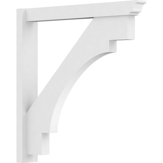5"W X 36"D X 36"H Merced Architectural Grade PVC Outlooker with Traditional Ends