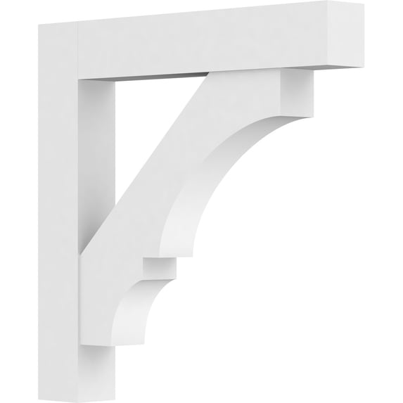 5"W X 36"D X 36"H Standard Balboa Architectural Grade Pvc Bracket With Block Ends