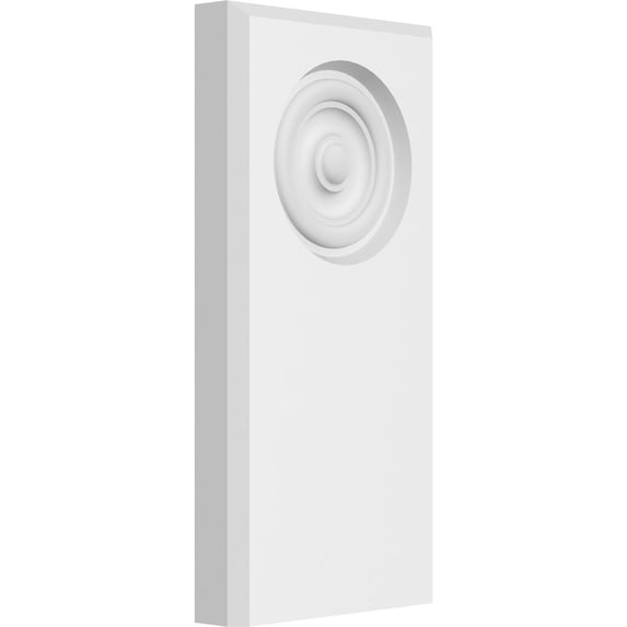 5"W x 10"H x 1"P Standard Foster Bullseye Plinth Block with Beveled Edge