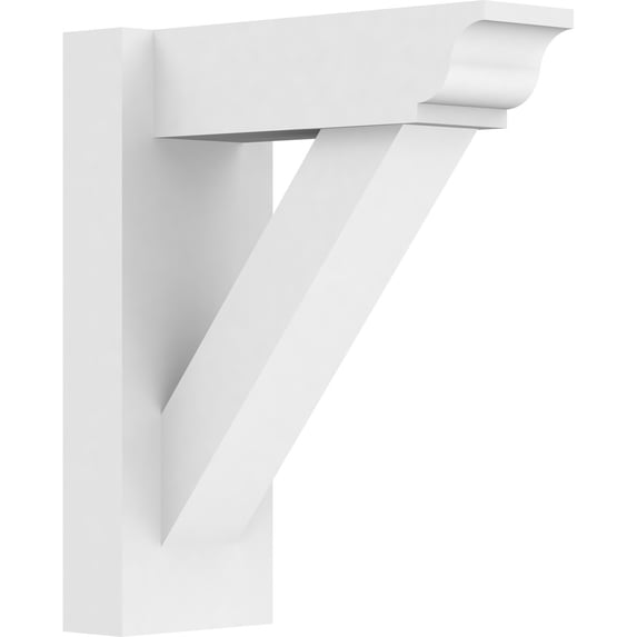 5"W x 12"D x 14"H Traditional Architectural Grade PVC Outlooker with Traditional Ends