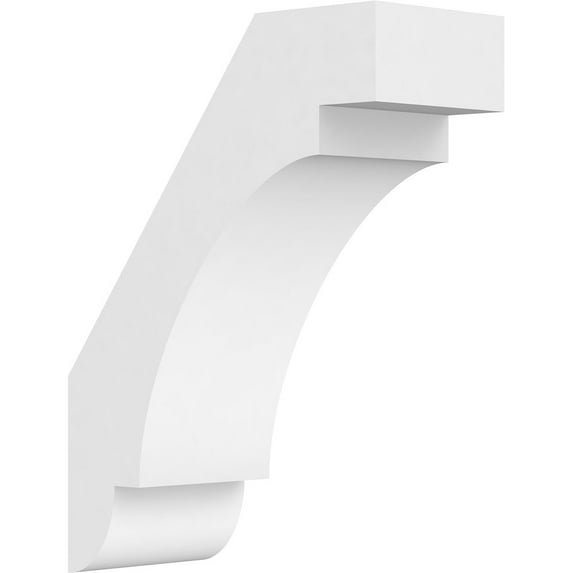 5"W x 12"D x 16"H Standard Aspen Architectural Grade PVC Knee Brace