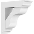 thumbnail image 1 of 5"W x 14"D x 14"H Standard Carmel Architectural Grade PVC Bracket With Traditional Ends, 1 of 8