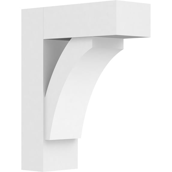 5"W x 14"D x 18"H Standard Thorton Architectural Grade PVC Bracket with Block Ends