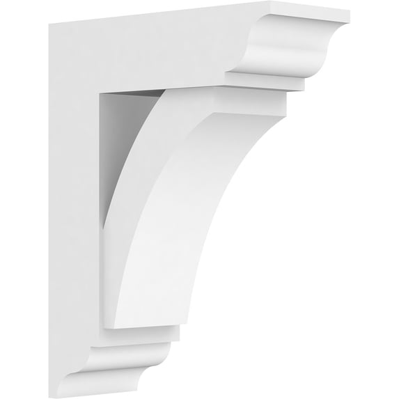 5"W x 14"D x 18"H Standard Thorton Architectural Grade PVC Bracket with Traditional Ends