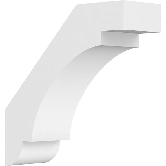 5"W x 16"D x 16"H Standard Aspen Architectural Grade PVC Knee Brace