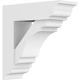 thumbnail image 1 of 5"W x 16"D x 16"H Standard Olympic Architectural Grade PVC Bracket with Traditional Ends, 1 of 11