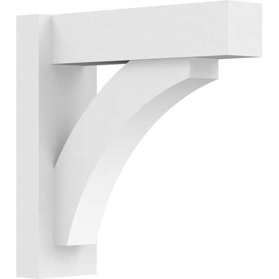 5"W x 16"D x 16"H Thorton Architectural Grade PVC Outlooker with Block Ends