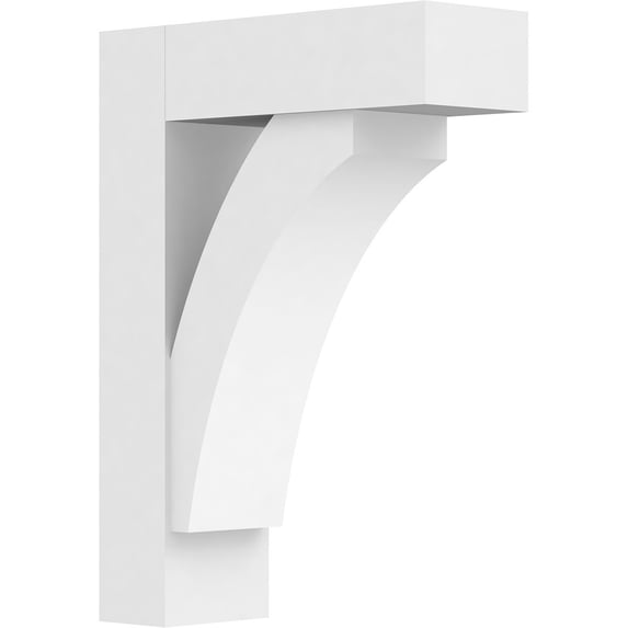 5"W x 16"D x 22"H Standard Thorton Architectural Grade PVC Bracket with Block Ends