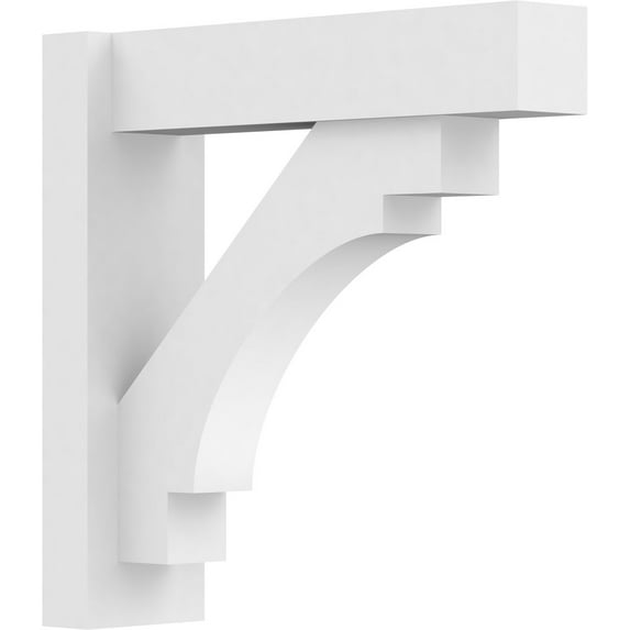 5"W x 18"D x 18"H Merced Architectural Grade PVC Outlooker with Block Ends