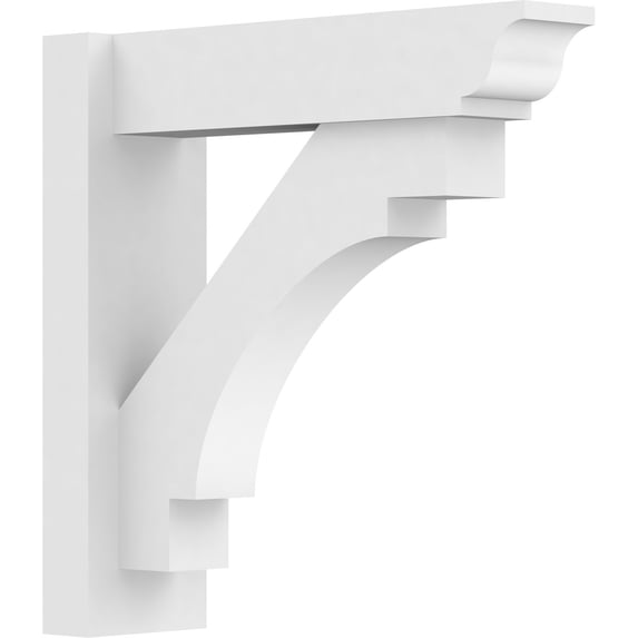 5"W x 18"D x 18"H Merced Architectural Grade PVC Outlooker with Traditional Ends