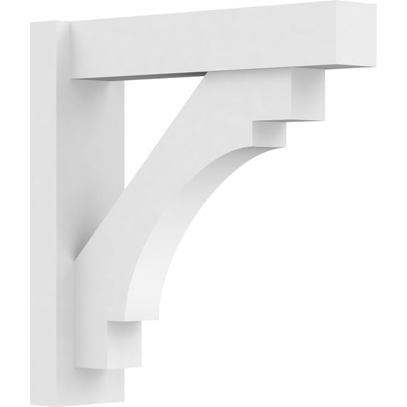 5"W x 20"D x 20"H Merced Architectural Grade PVC Outlooker with Block Ends