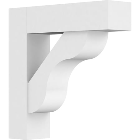 5"W x 20"D x 20"H Standard Carmel Architectural Grade PVC Bracket With Block Ends