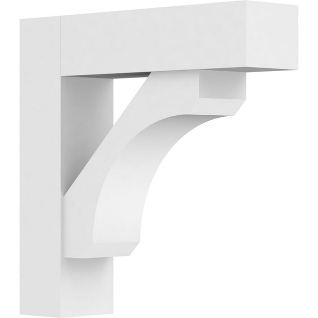 5"W x 20"D x 20"H Standard Legacy Architectural Grade PVC Bracket with Block Ends