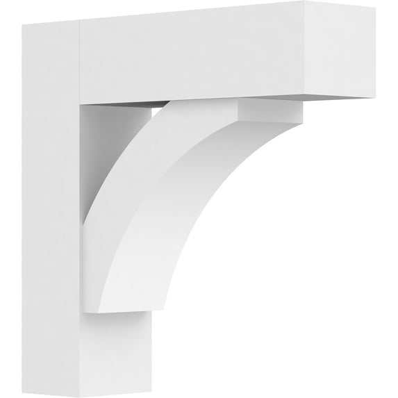 5"W x 20"D x 20"H Standard Thorton Architectural Grade PVC Bracket with Block Ends