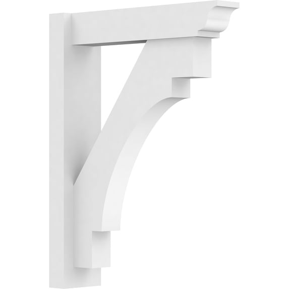 5"W x 20"D x 26"H Merced Architectural Grade PVC Outlooker with Traditional Ends
