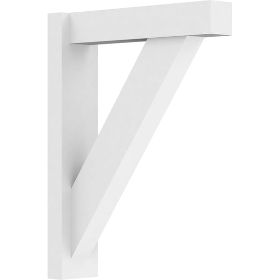 5"W x 20"D x 26"H Traditional Architectural Grade PVC Outlooker with Block Ends