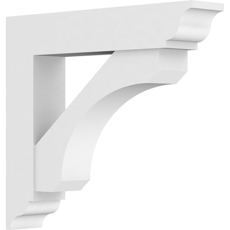 5"W x 24"D x 24"H Standard Legacy Architectural Grade PVC Bracket with Traditional Ends