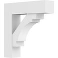 thumbnail image 1 of 5"W x 24"D x 24"H Standard Merced Architectural Grade PVC Bracket with Block Ends, 1 of 4