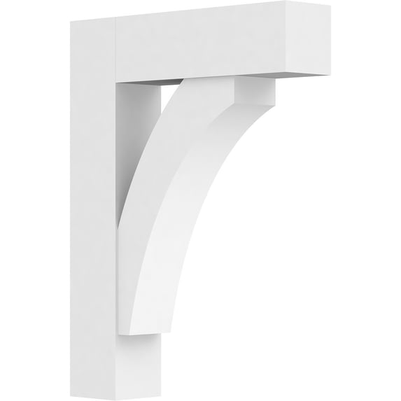 5"W x 24"D x 32"H Standard Thorton Architectural Grade PVC Bracket with Block Ends