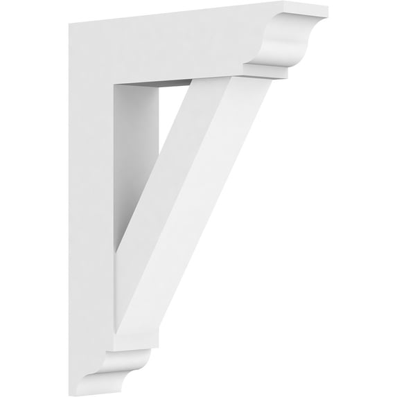 5"W x 24"D x 32"H Standard Traditional Architectural Grade PVC Bracket with Traditional Ends