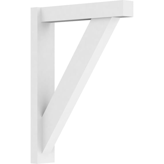 5"W x 24"D x 32"H Traditional Architectural Grade PVC Outlooker with Block Ends