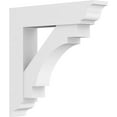 thumbnail image 1 of 5"W x 30"D x 30"H Standard Merced Architectural Grade PVC Bracket with Traditional Ends, 1 of 11