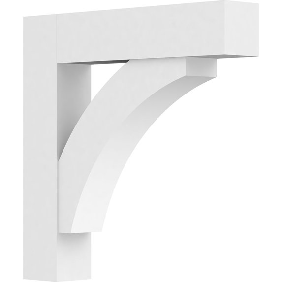 5"W x 30"D x 30"H Standard Thorton Architectural Grade PVC Bracket with Block Ends