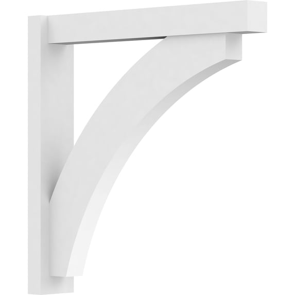 5"W x 30"D x 30"H Thorton Architectural Grade PVC Outlooker with Block Ends