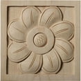 thumbnail image 1 of 5"W x 5"H x 1"P Large Sunflower Square Rosette, Maple, 1 of 1