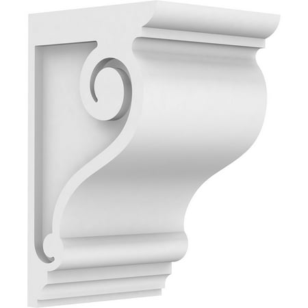 5"W x 6"D x 10"H Standard Scroll Architectural Grade PVC Corbel