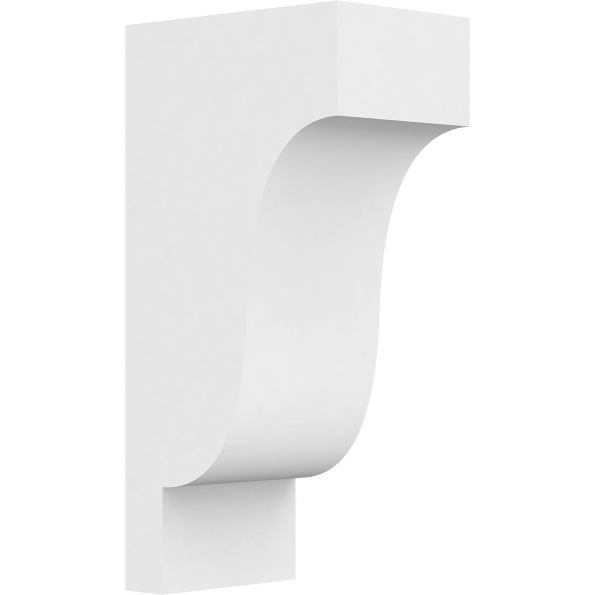5"W x 8"D x 16"H Standard Newport Architectural Grade PVC Corbel