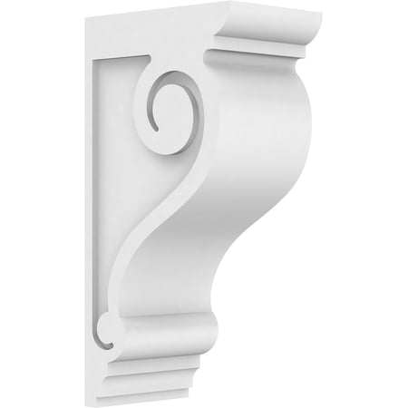5"W x 9"D x 18"H Standard Scroll Architectural Grade PVC Corbel