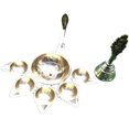 thumbnail image 1 of 5 WICKS ARTI DIYA WITH 6'' BRASS BELL GHANTI, 1 of 3