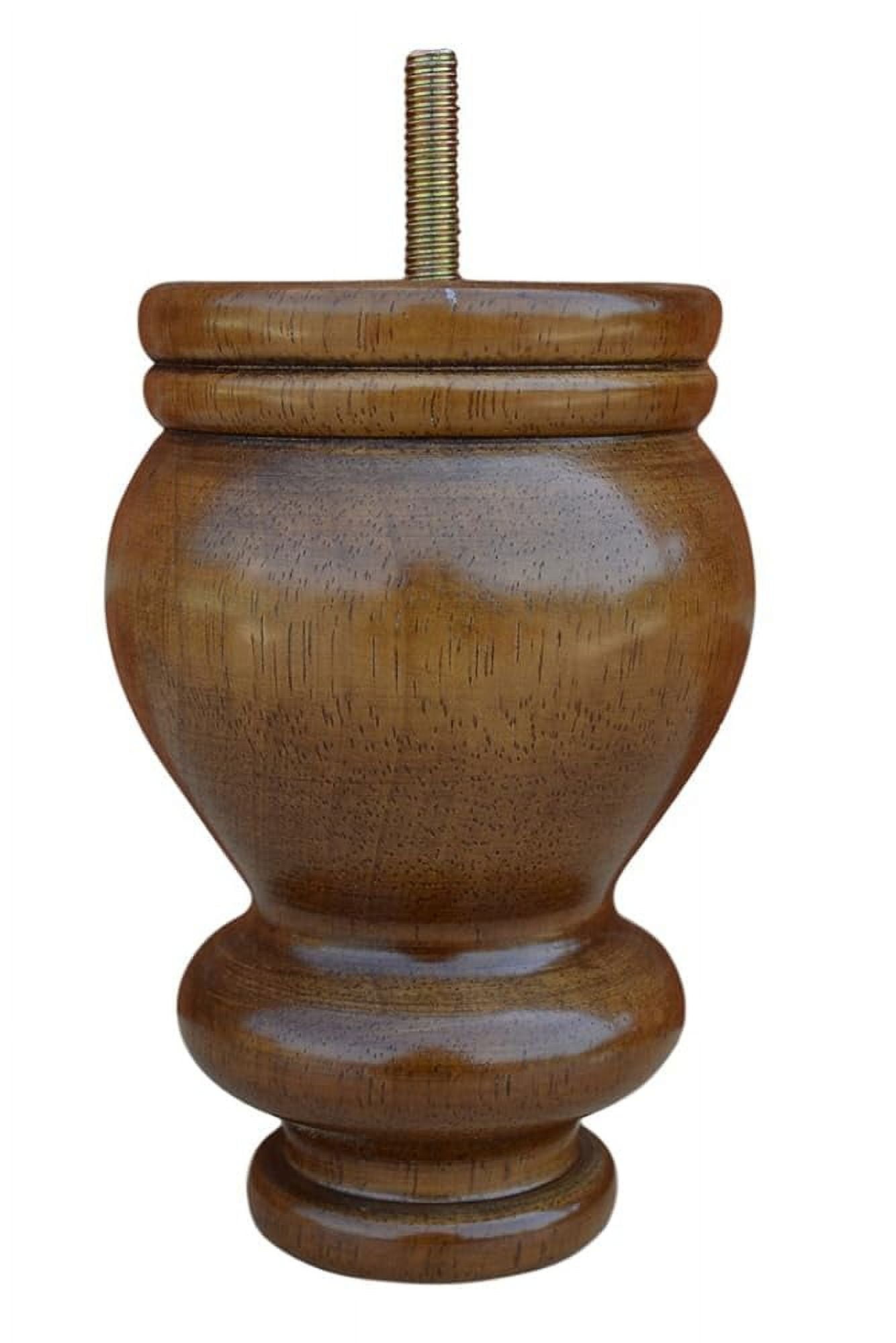 5" Walnut Profile Hardwood Sofa Legs Set Of 4 (P090163)