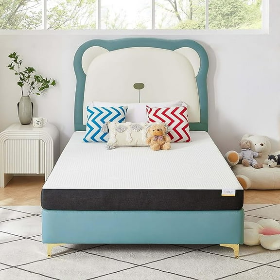 5" Waterproof Gel Memory Foam Kids Mattress, Medium-Firm Queen Size