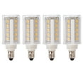 thumbnail image 1 of 5-Watt (60W Equivalent) E11 Mini-Candelabra Base LED Bulbs, Halogen Replacement Lights for Ceiling Fan, Chandelier, Cabinet Lighting, 120V, 3000K, 450 Lumens, Dimmable, 4-Pack, 1 of 4