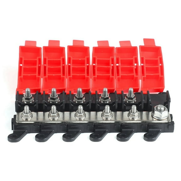 5 Way Car Midi Fuse Box Block Holder 200A Multi-Pole Fuse Block Marine SUV BDFS MIDI Fuse Holder for RV Car Boat Bus