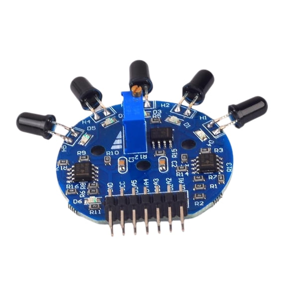 5 Way Flame Sensor Module, 3.3V-9V 120掳 Wide Range Flame Detection Module with Status Indicator for Arduino Fire Alarm System