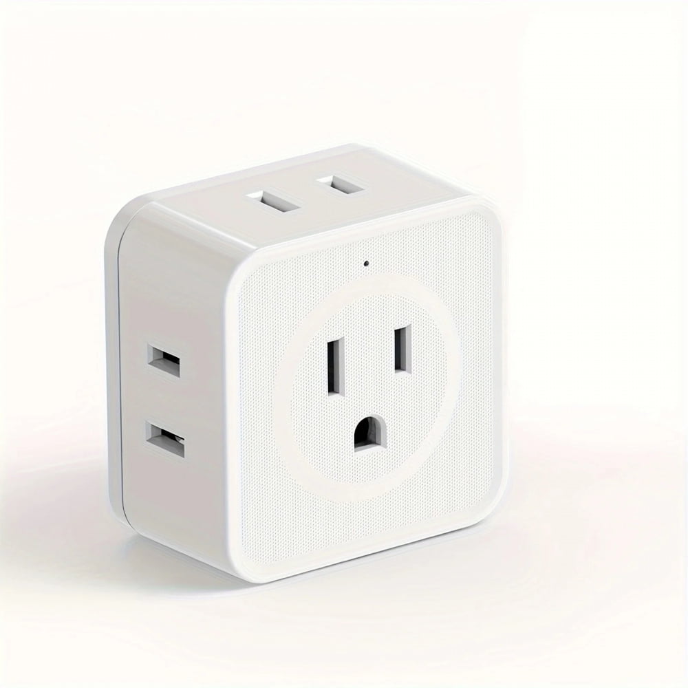 5 Way Multi Plug Outlet Extender, Wall Outlet Expander, Small ...