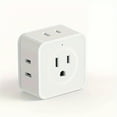 5 Way Multi Plug Outlet Extender, Wall Outlet Expander, Small ...