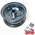 thumbnail image 1 of 5" Wheel, Steel, Assembly With 1" Live Axle Hub, 2 Piece Rim, 3 3/8" Wide, 1 of 1