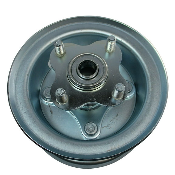 5" Wheel, Steel, Assembly With 5/8" BB Flanged Hub With Bolts, 4 1/4" Wide