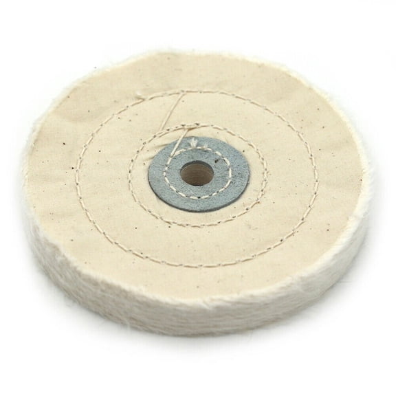 5" White Cotton Polishing Buffing Wheel Disc Pads Buff Bench Grinder Tools