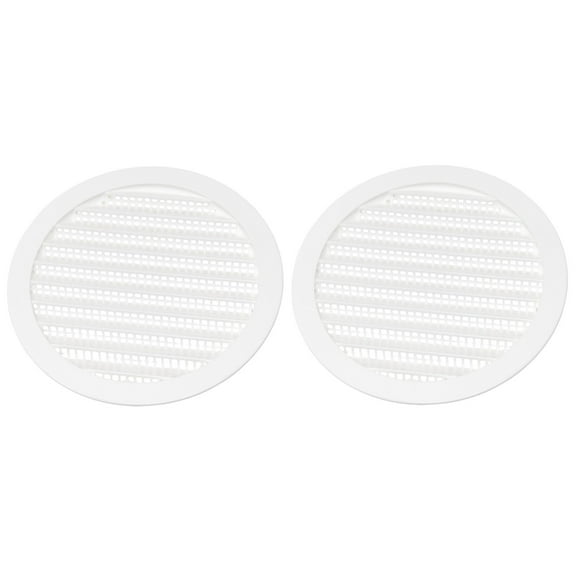 5" White Round Plastic Louver Soffit Air Vent