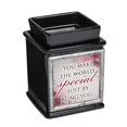 thumbnail image 1 of 5" White and Blush Pink Floral Rectangular Framed Warmer, 1 of 1