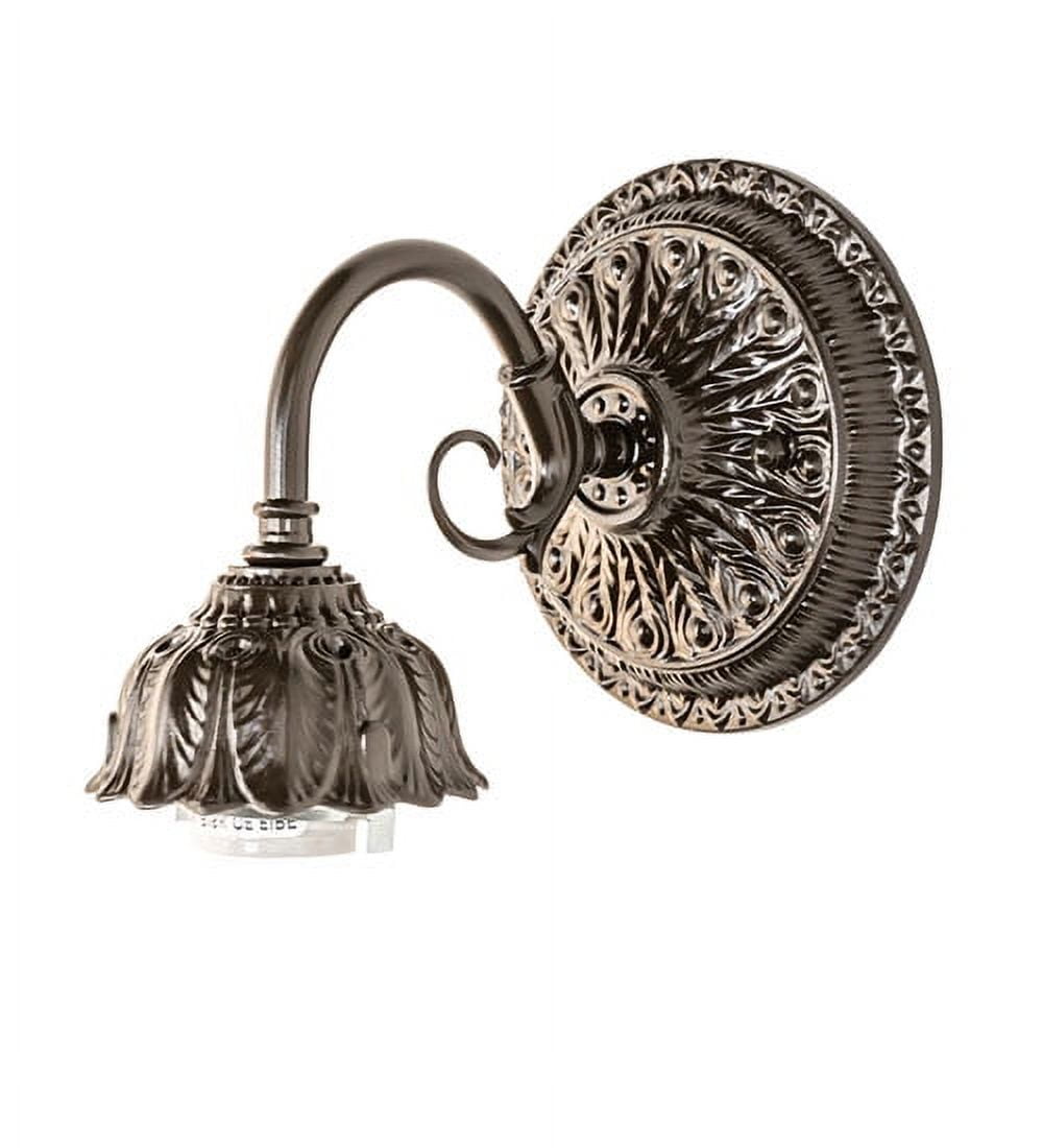 5" Wide Mahogany Bronze Wall Sconce Hardware