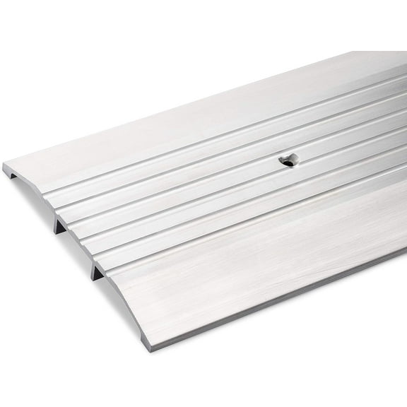 Randall Manufacturing Corrugated Aluminum Door Threshold 5 in W 0.5 in H 72.75 in L Silver Natural Finish ADA Compliant 6 FT A-78