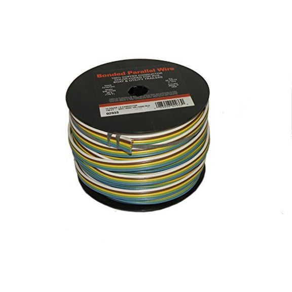 5-Wire Bonded Parallel - Brown/Green/White/Yellow/Blue - 100 Foot - 14 Gauge